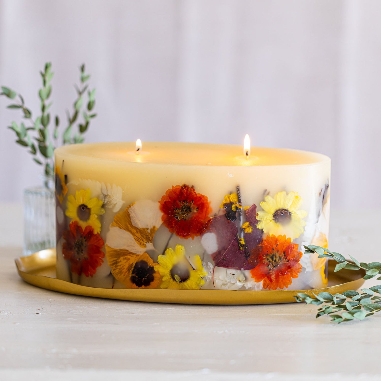 Statement Botanical Candle - Honey Tobacco