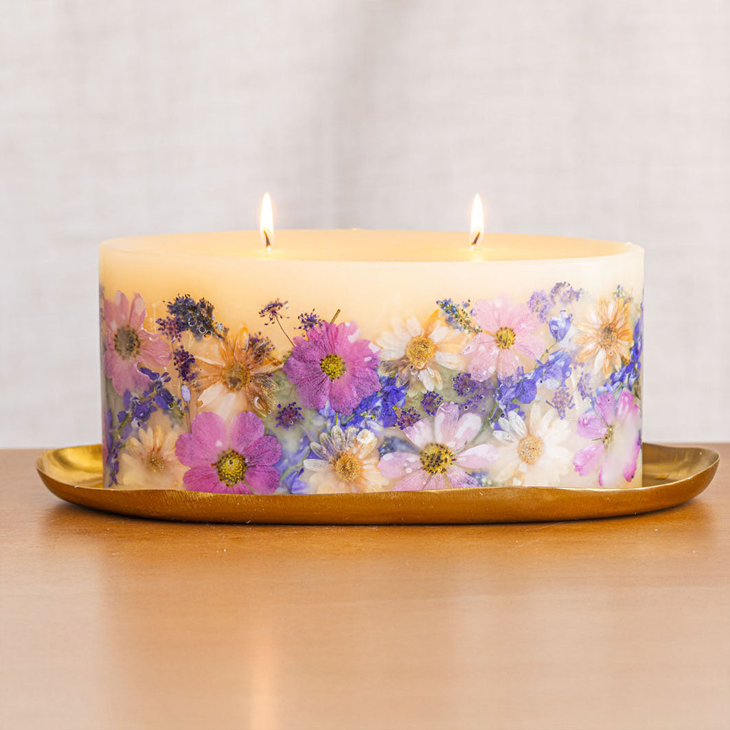 Statement Botanical Candle - Roman Lavender