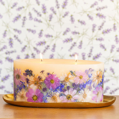 Statement Botanical Candle - Roman Lavender