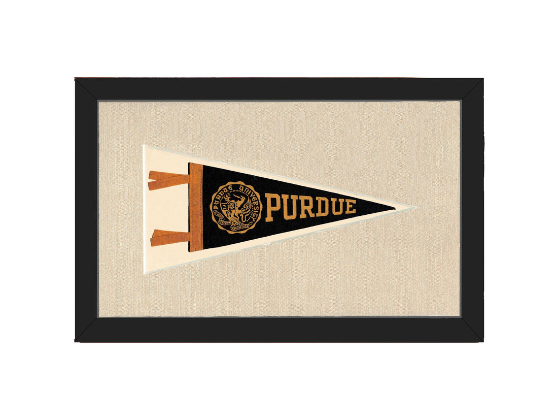 Americana Memories Vintage Pennants and Memorabilia Vintage Purdue Pennant