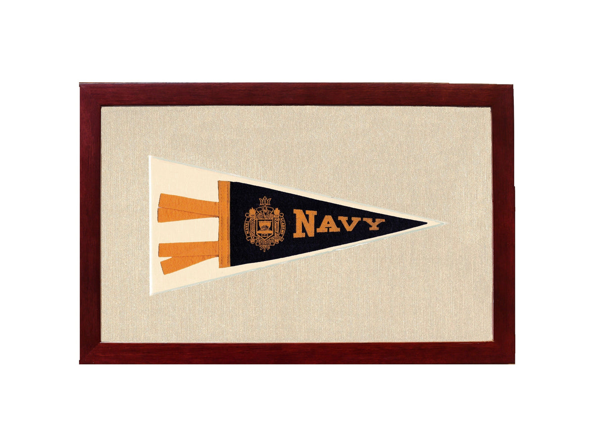 Americana Memories Vintage Pennants and Memorabilia Vintage Navy Pennant