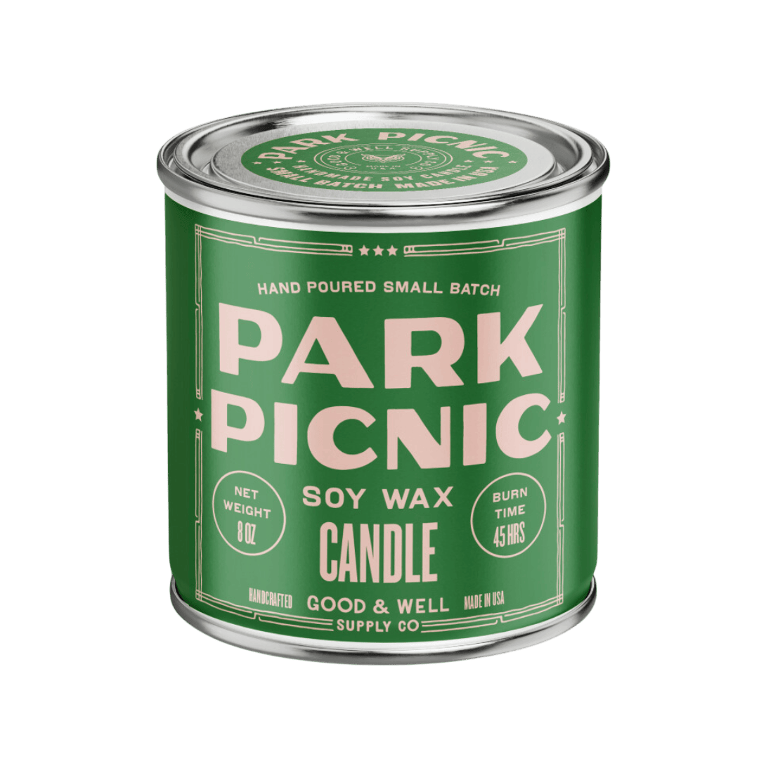 Good &amp; Well Supply Co Candles Park Picnic Happy Place Candle