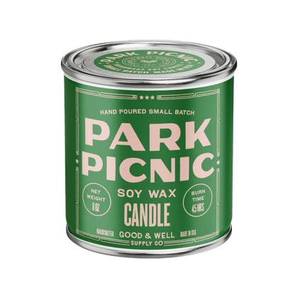 Good &amp; Well Supply Co Candles Park Picnic Happy Place Candle