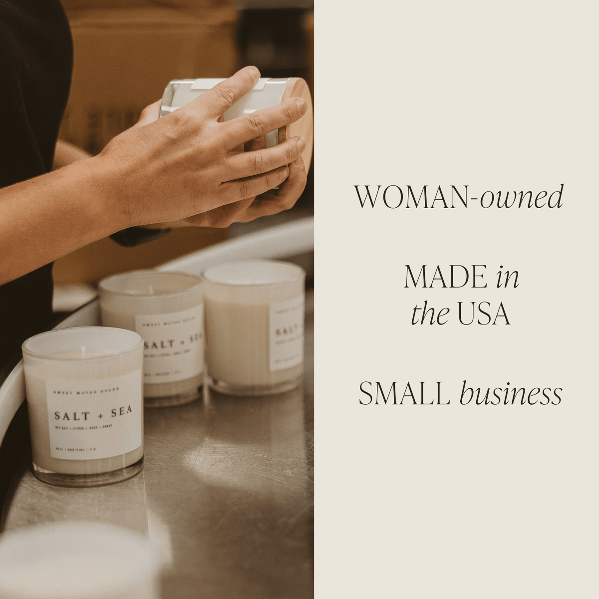 Let It Snow Soy Candle - White Jar - 11 oz