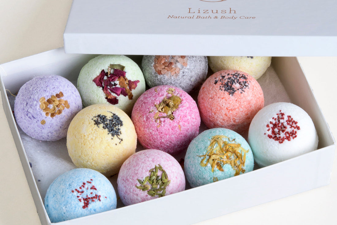 11 Bath Bombs Gift Box +  one Free Bomb to make 12 !! - My American Goods