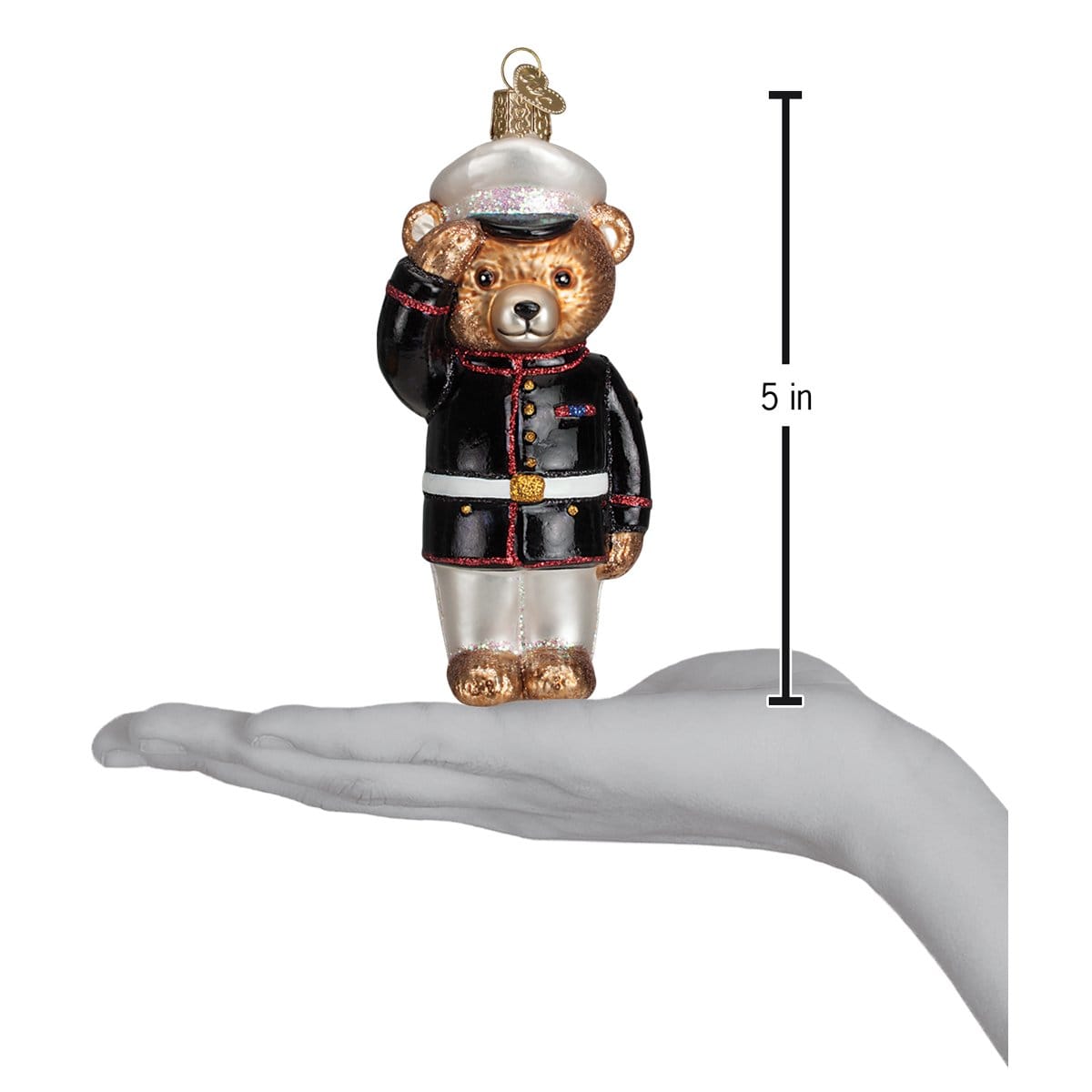 Old World Christmas 5 X 2.5 X 1.75 / 12403 Marine Bear Ornament