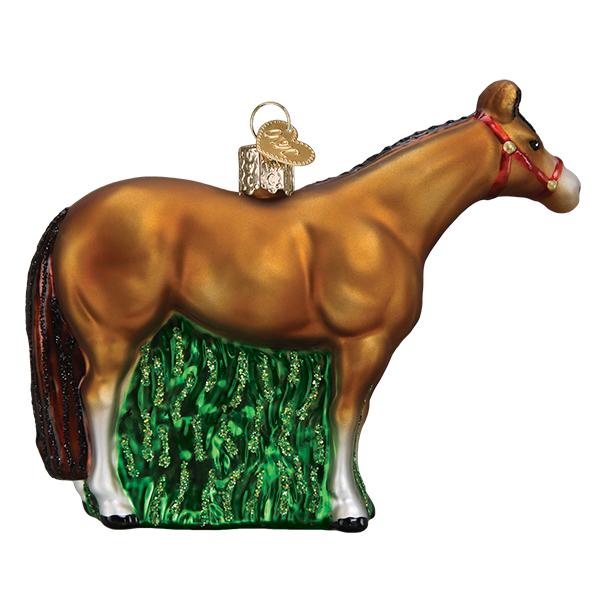 Old World Christmas 1.5 X 3.75 X 4.5 / 12571 Quarter Horse Ornament