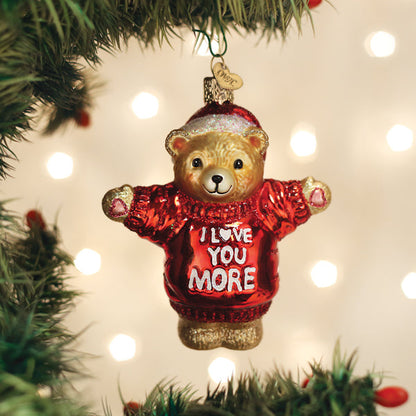 I Love You More Bear Ornament - My American Goods