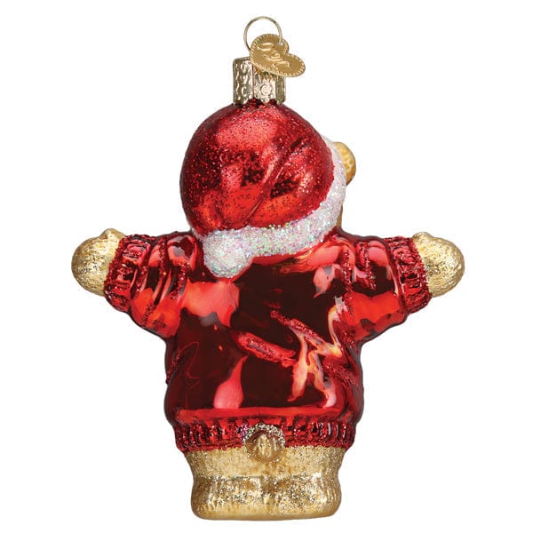 Old World Christmas 4.25 X 3.5 X 2 / 12681 I Love You More Bear Ornament