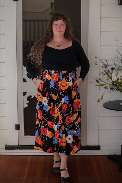 Field Day Skirt Trices Skirt in Abstract Floral