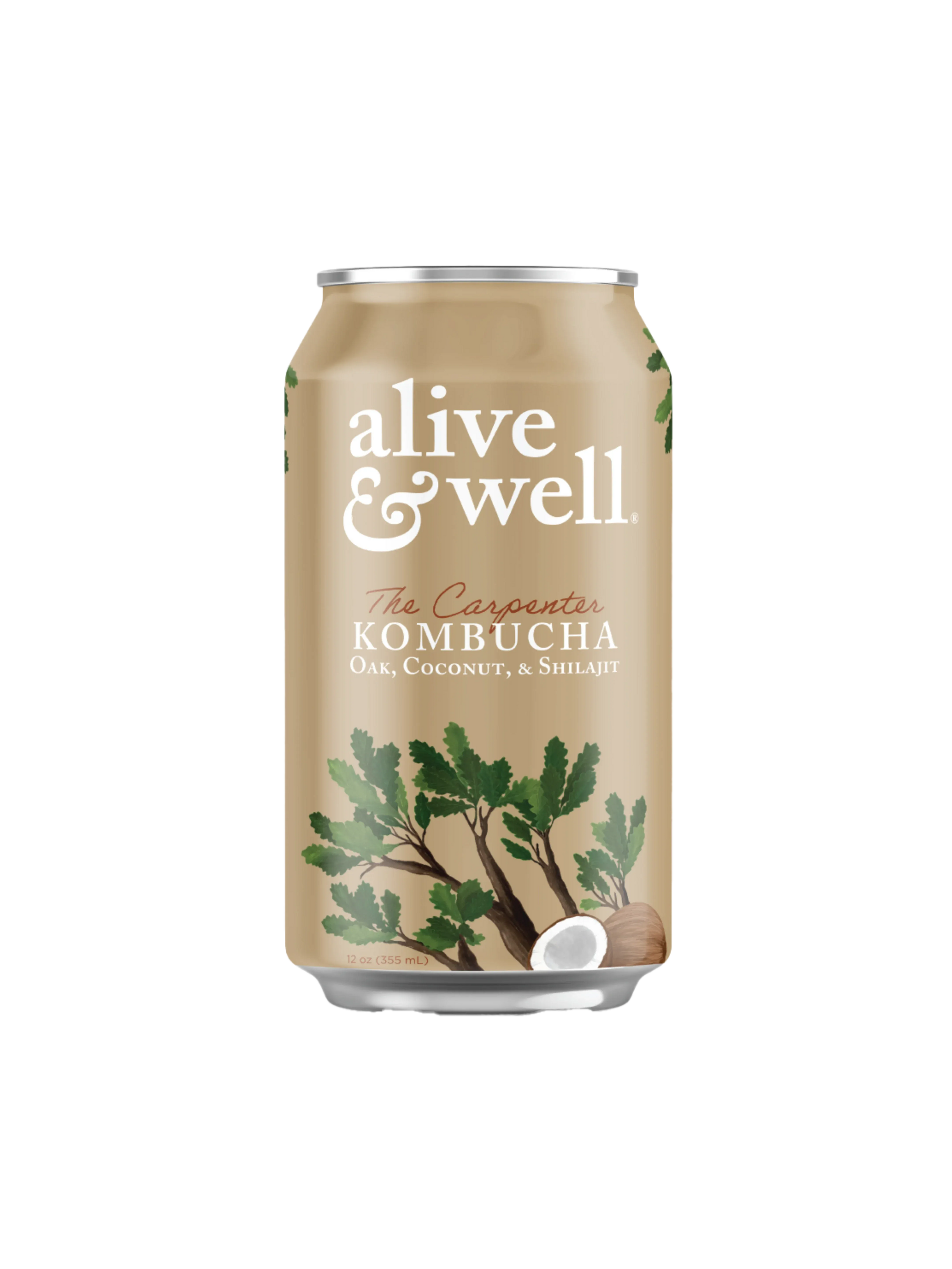 Alive &amp; Well Kombucha Kombucha Oak &amp; Coconut Kombucha Organic