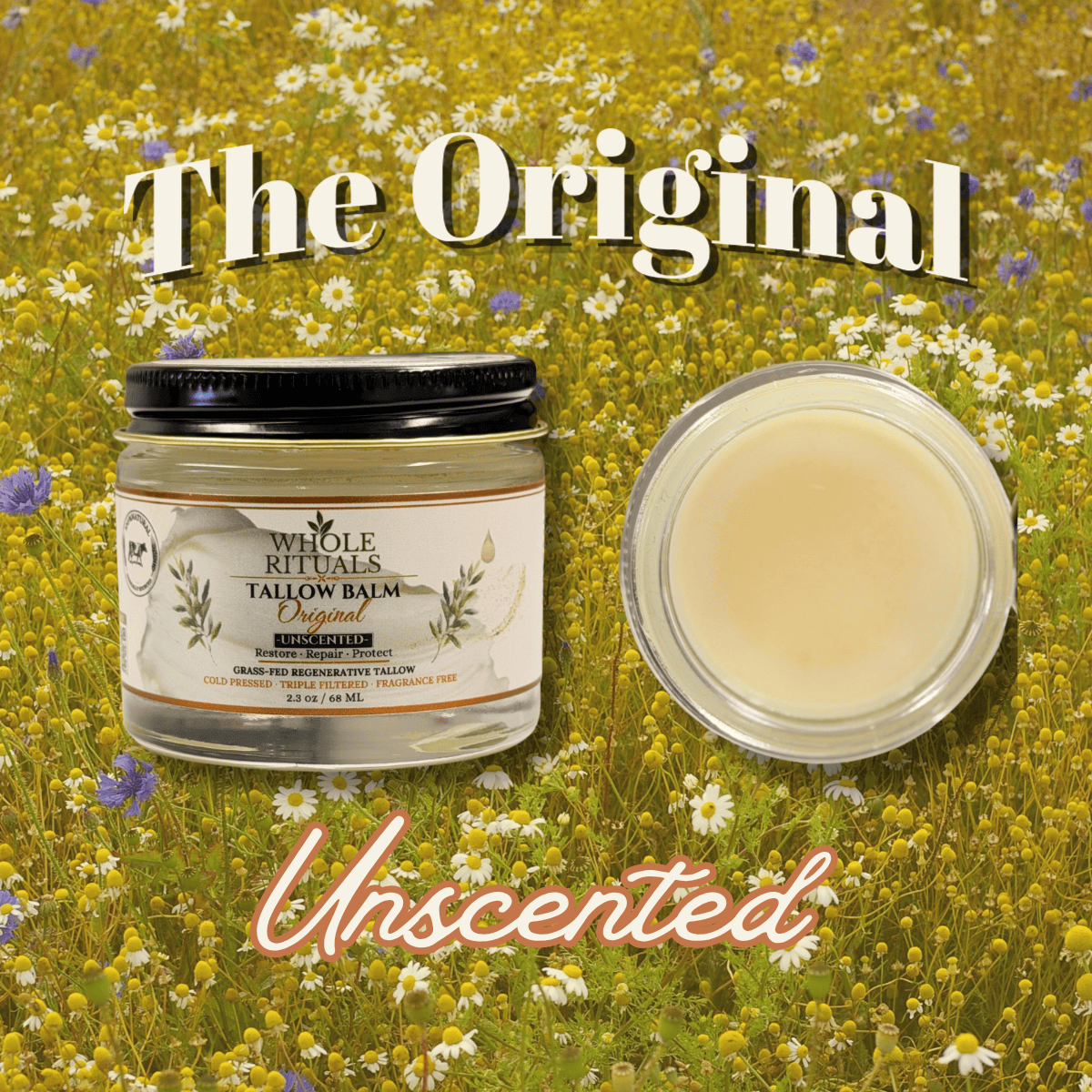 Whole Rituals Face Moisturizer Grass-Fed Tallow Balm — Original