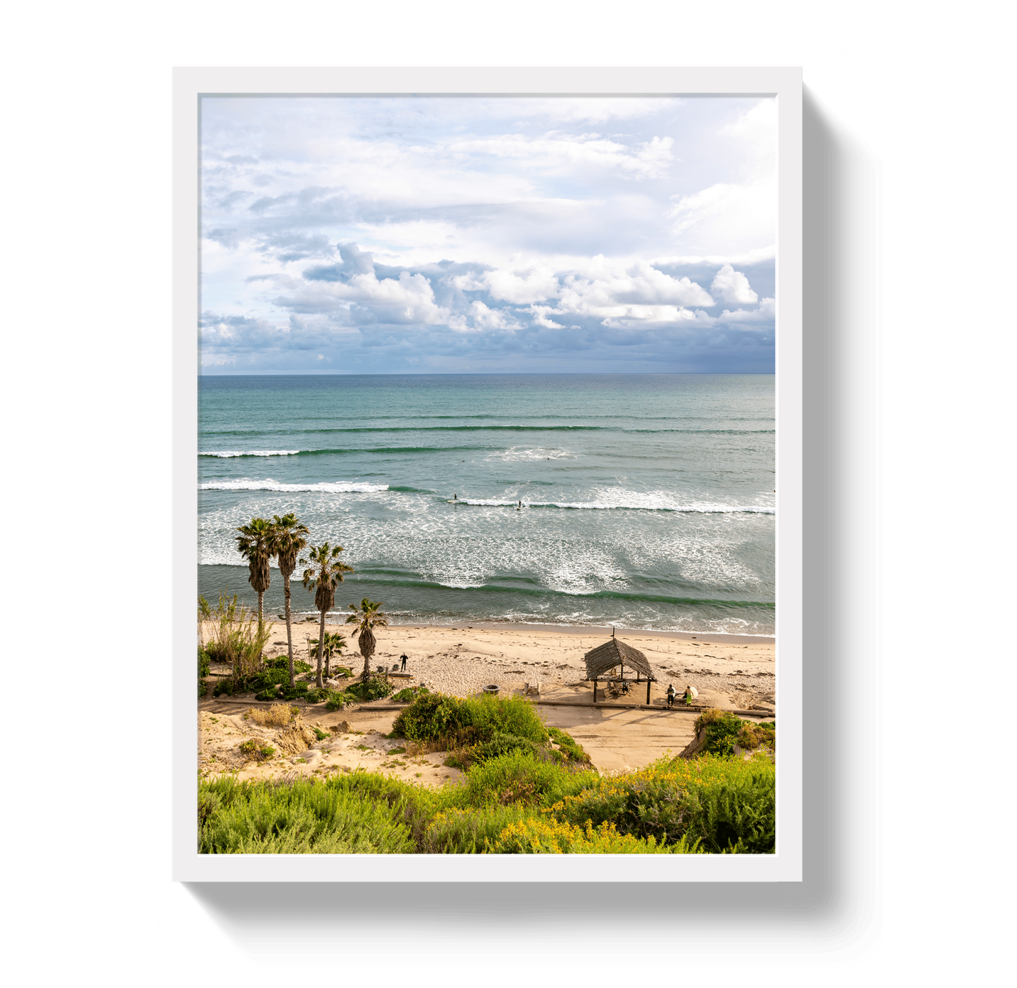 Johnny Vacay White / 11x14 / Full Bleed San Onofre
