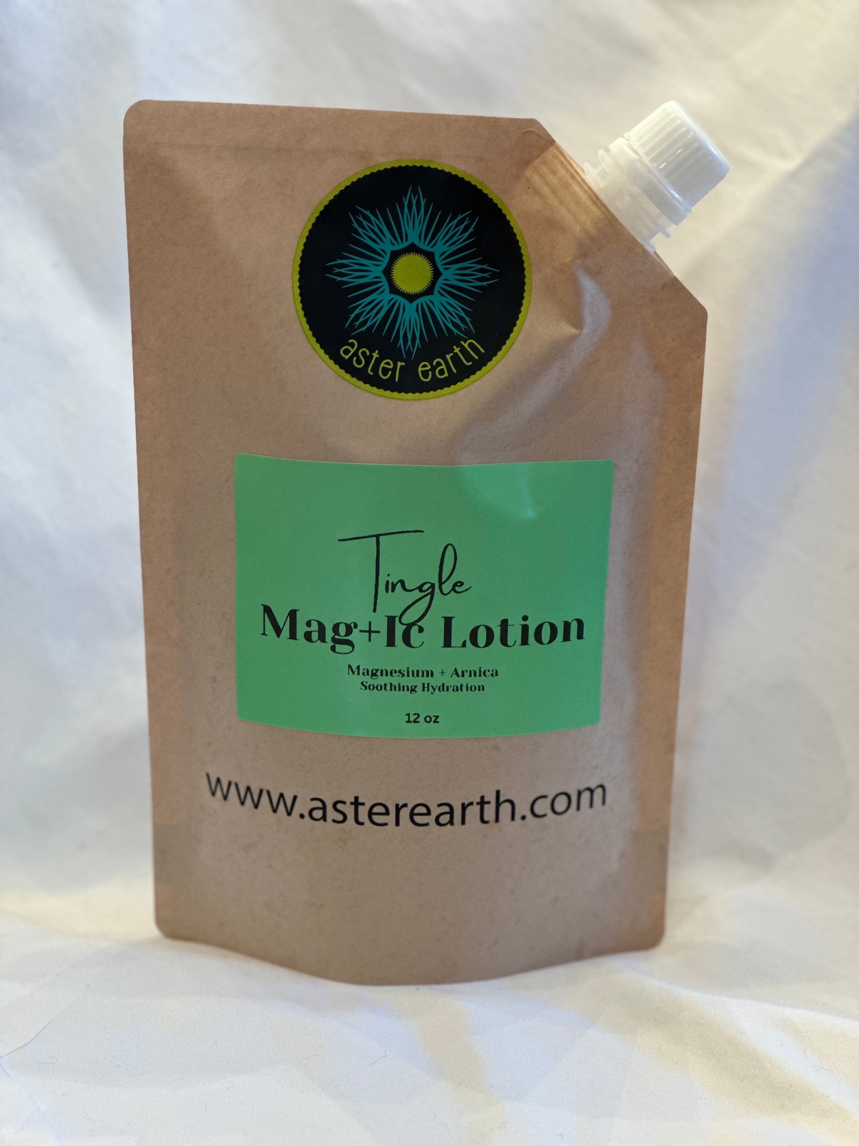 Aster Earth 12 oz / Pouch MAG+IC Lotion (Tingle)