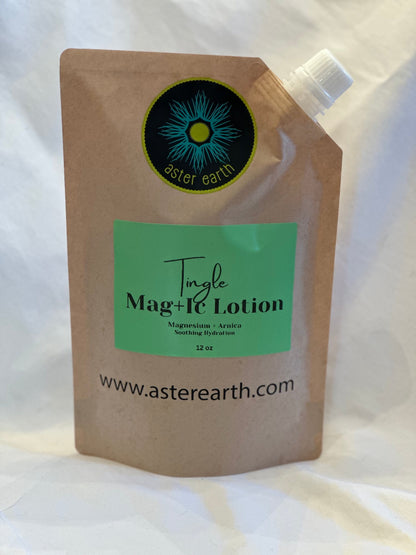 Aster Earth 12 oz / Pouch MAG+IC Lotion (Tingle)