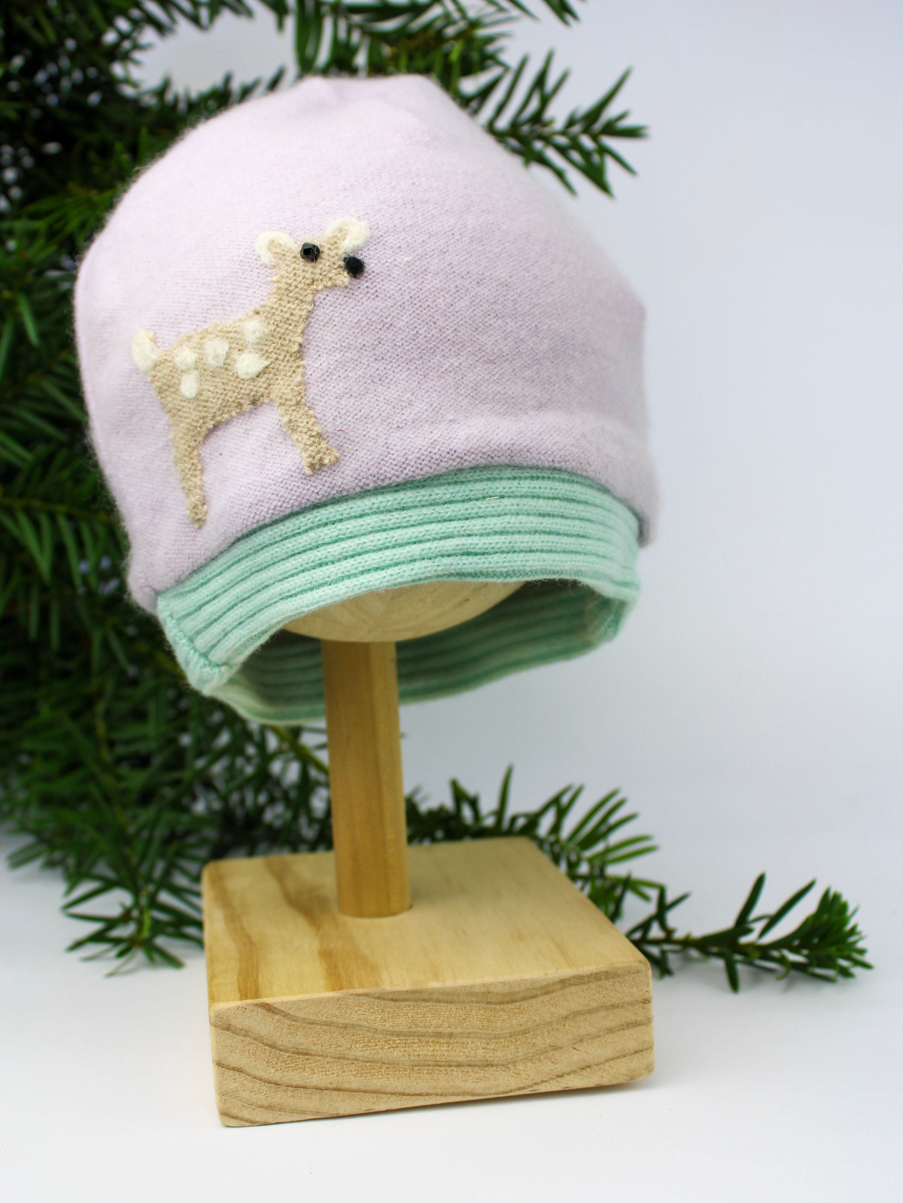 Ash &amp; Rose hat Lavender Fawn Cashmere Hat - Toddler