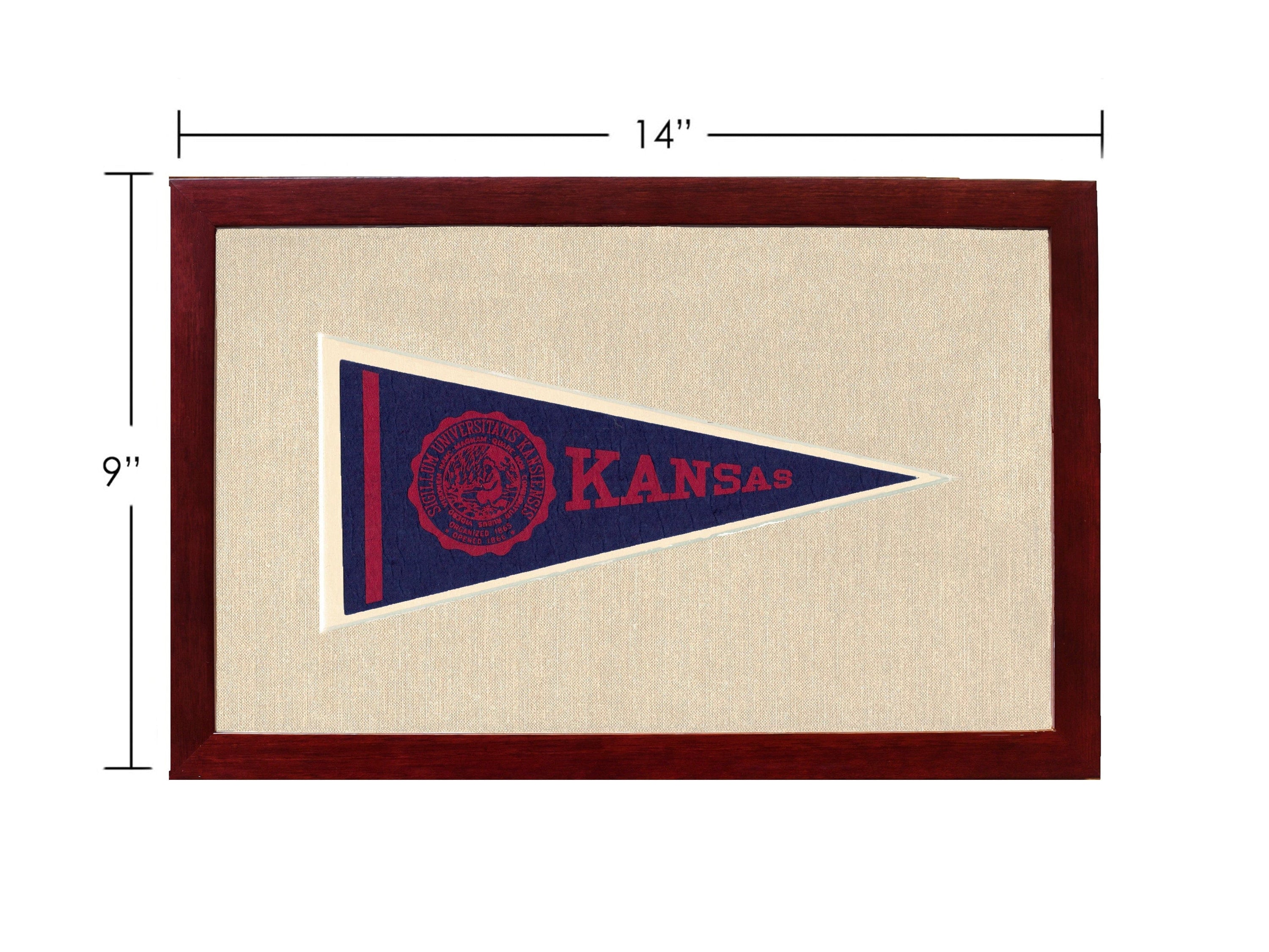 Americana Memories Vintage Pennants and Memorabilia Vintage University of Kansas Pennant