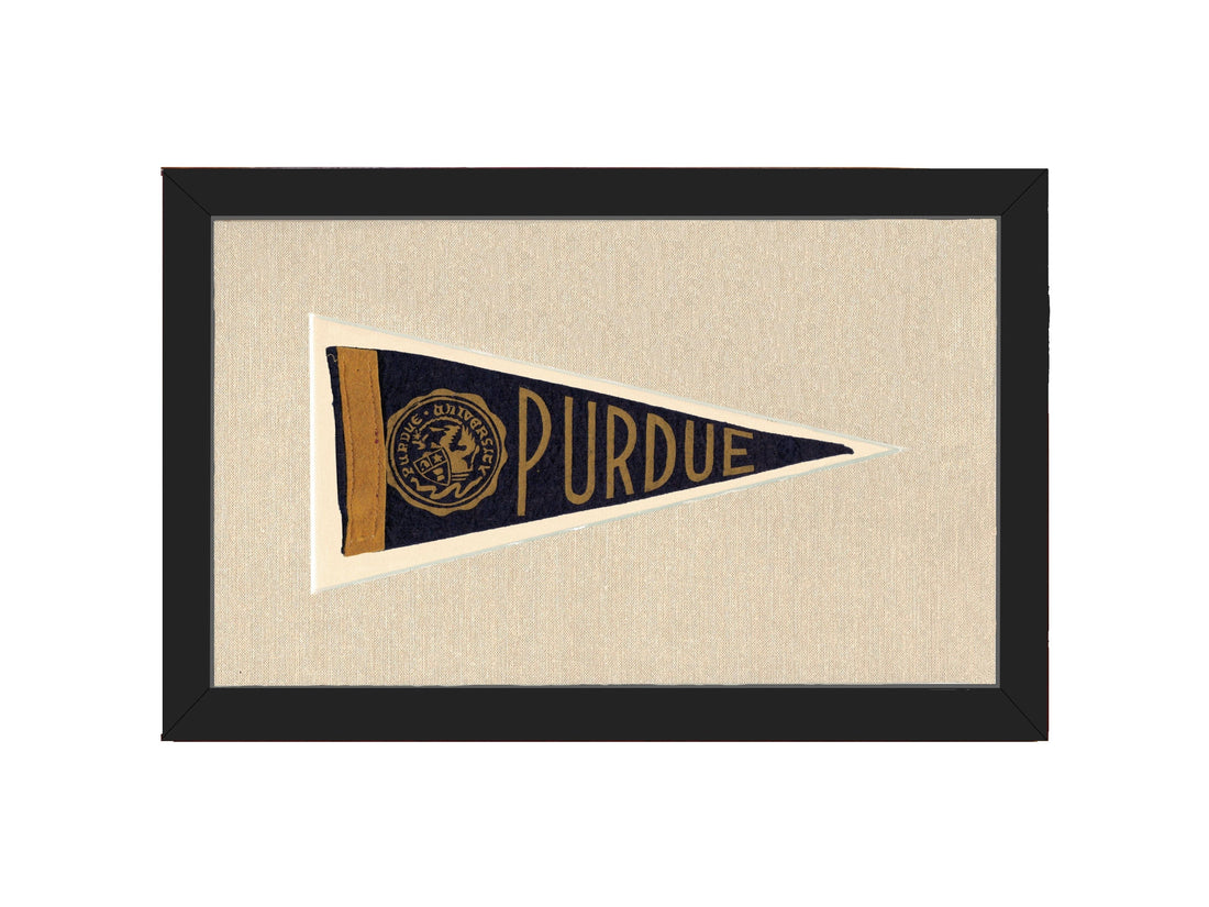 Americana Memories Vintage Pennants and Memorabilia Vintage Purdue Pennant