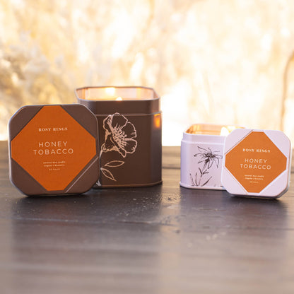 Accent Tin Candle - Honey Tobacco