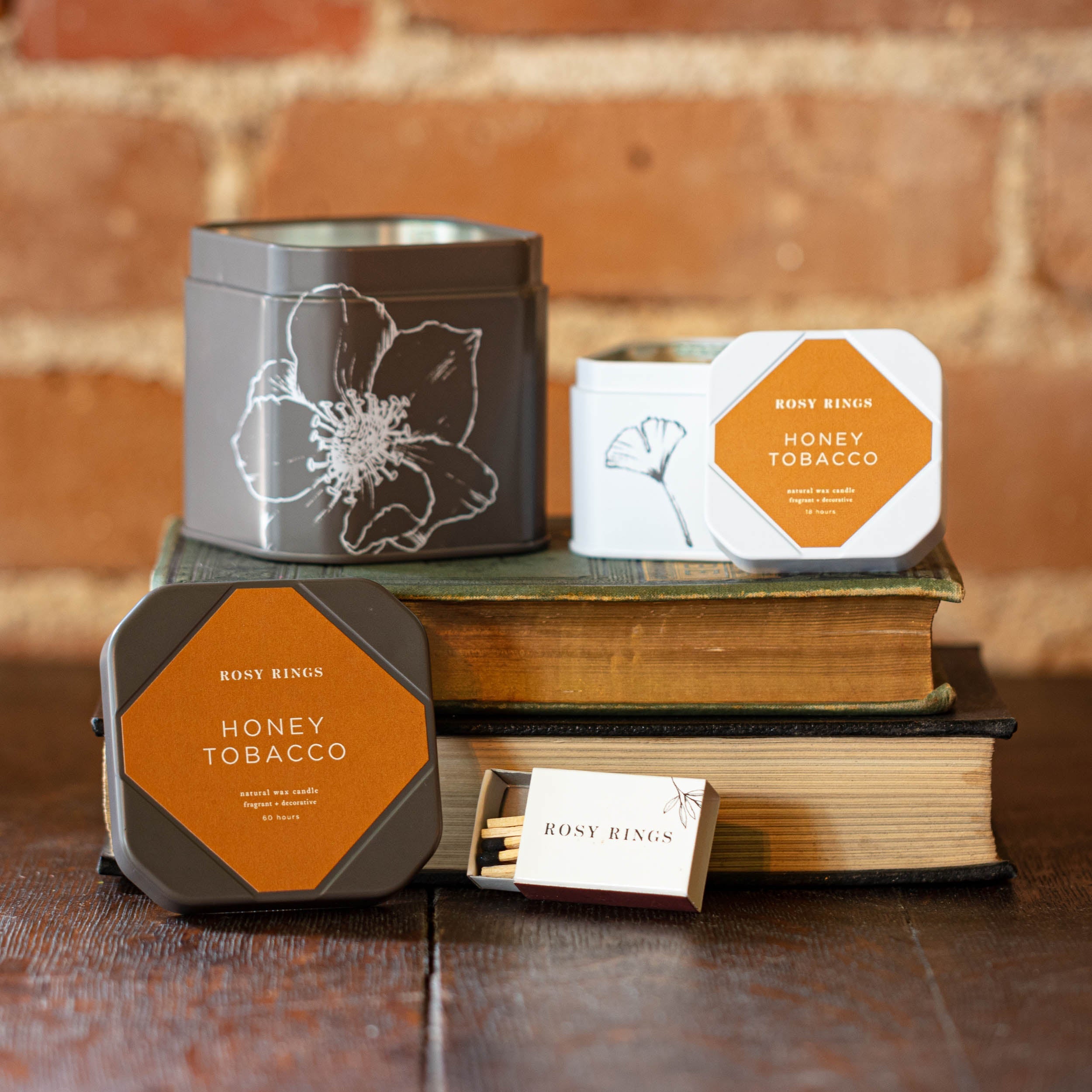 Accent Tin Candle - Honey Tobacco