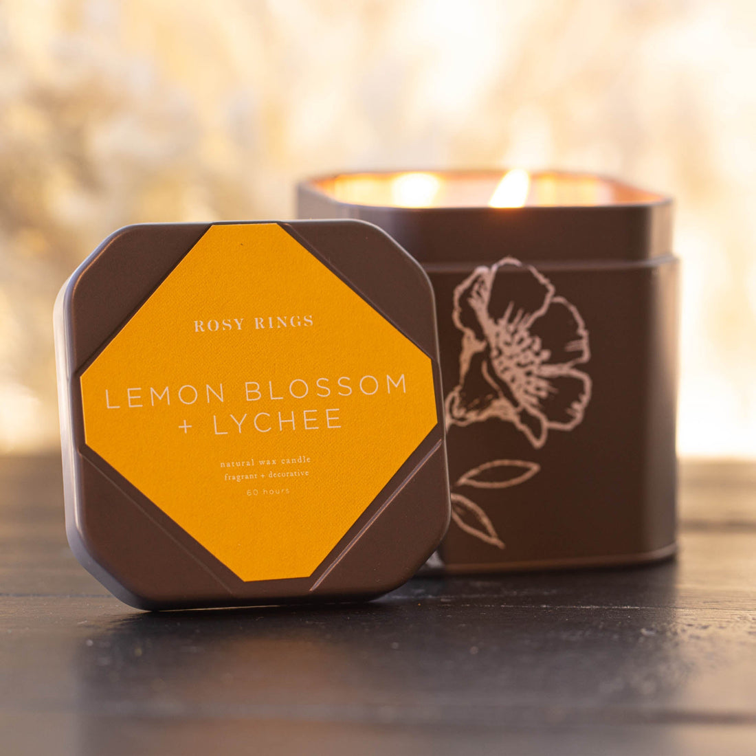 Accent Tin Candle - Lemon Blossom
