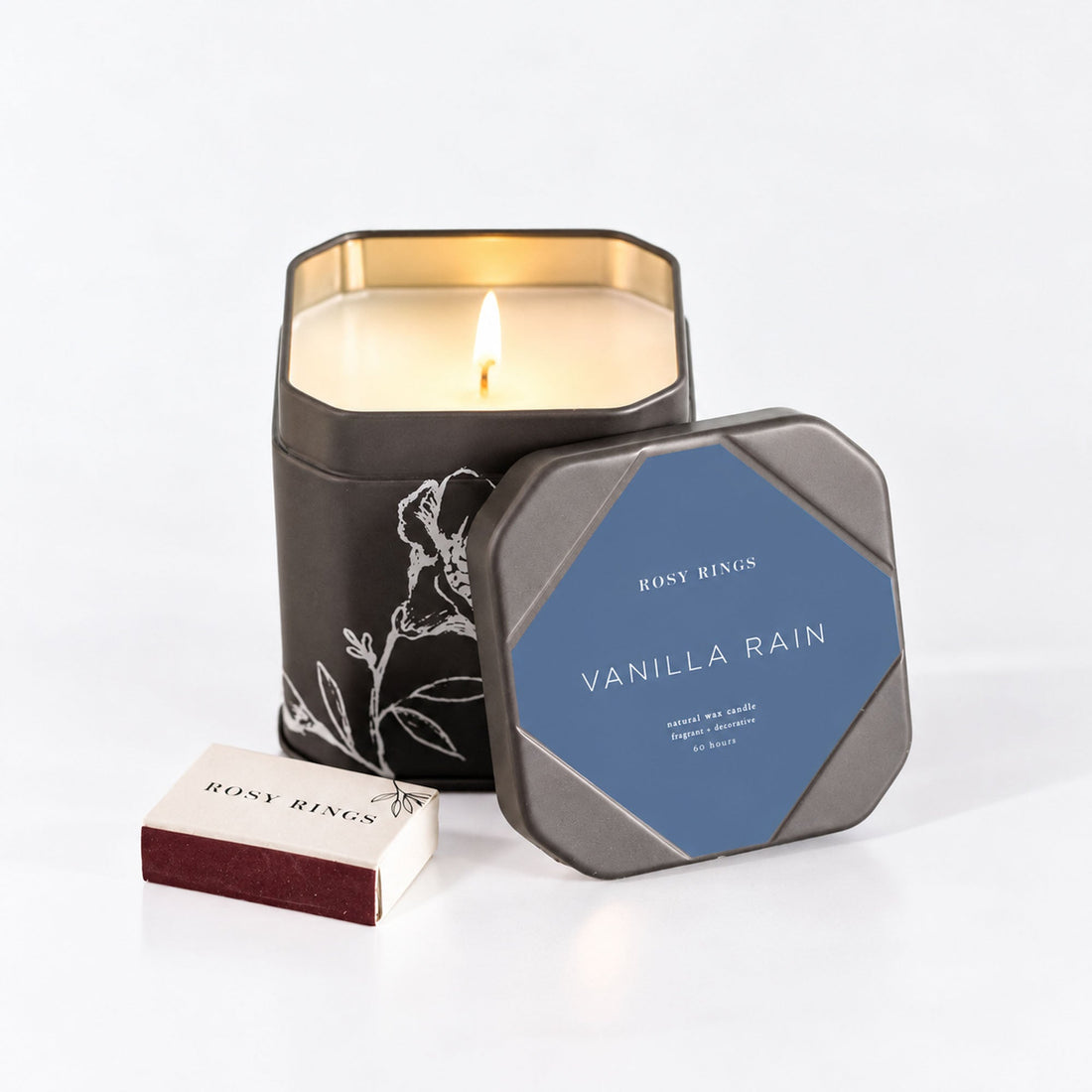 Accent Tin Candle - Vanilla Rain