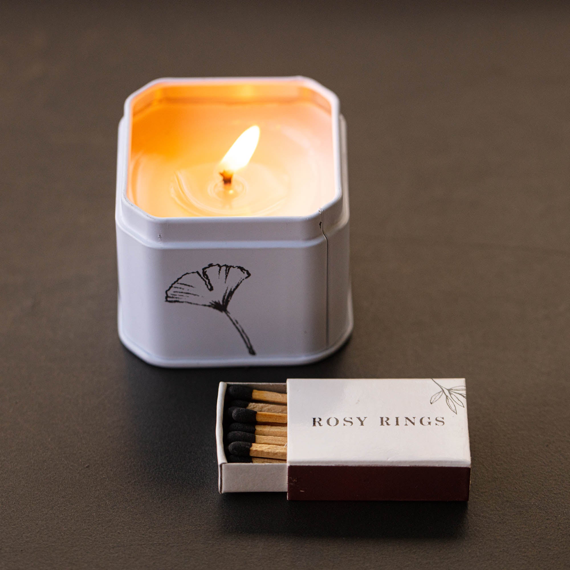Petite Tin Candle - Apricot Rose