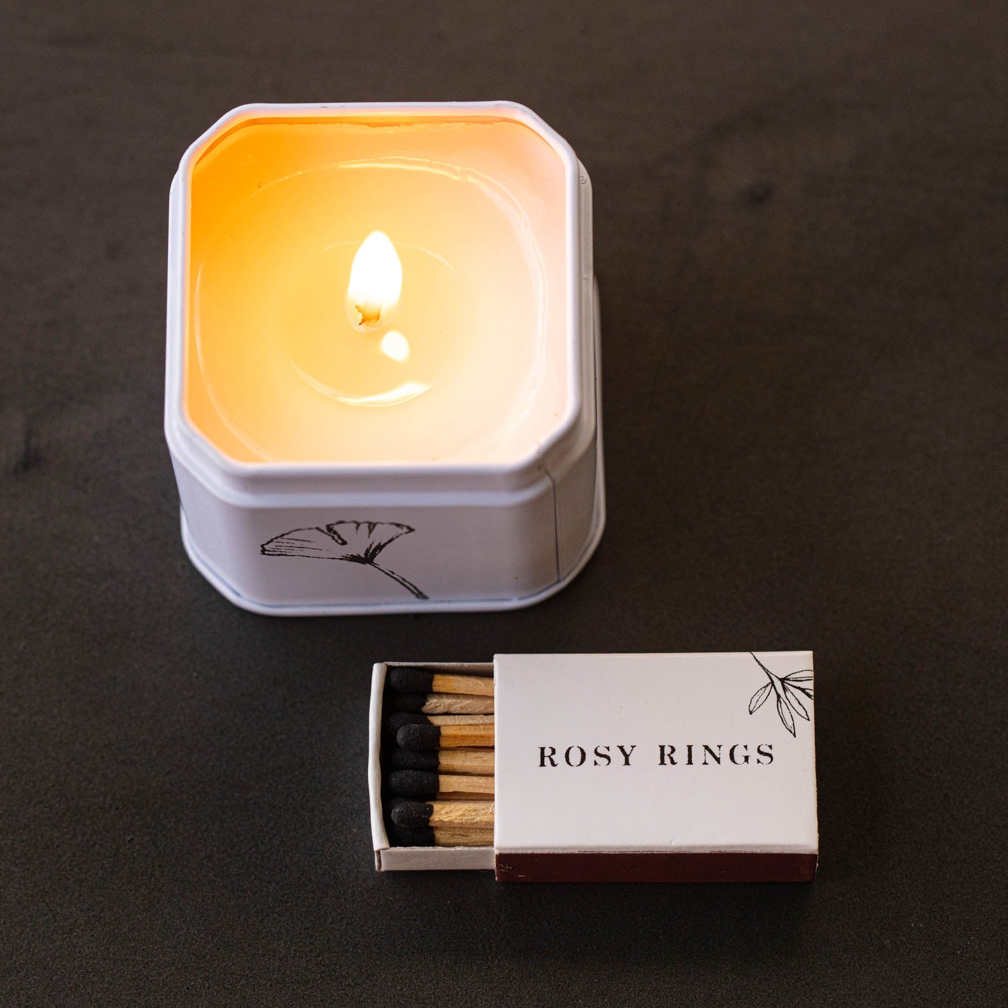 Petite Tin Candle - Apricot Rose