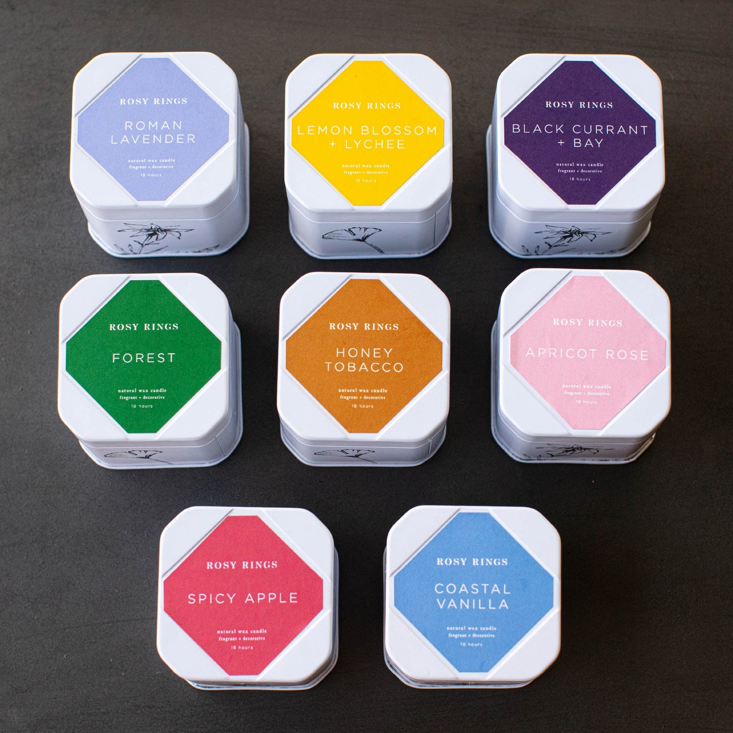Petite Tin Candle - Apricot Rose