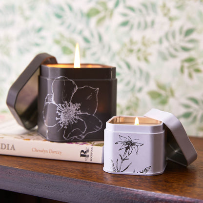 Accent Tin Candle - Apricot Rose