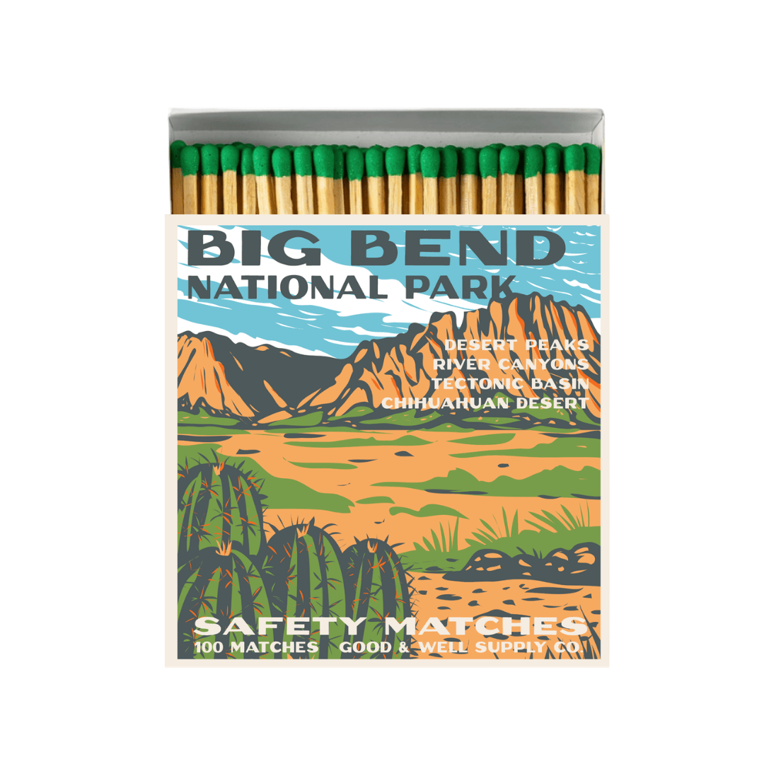 Good &amp; Well Supply Co. Big Bend Vintage National Park Cabin Matches