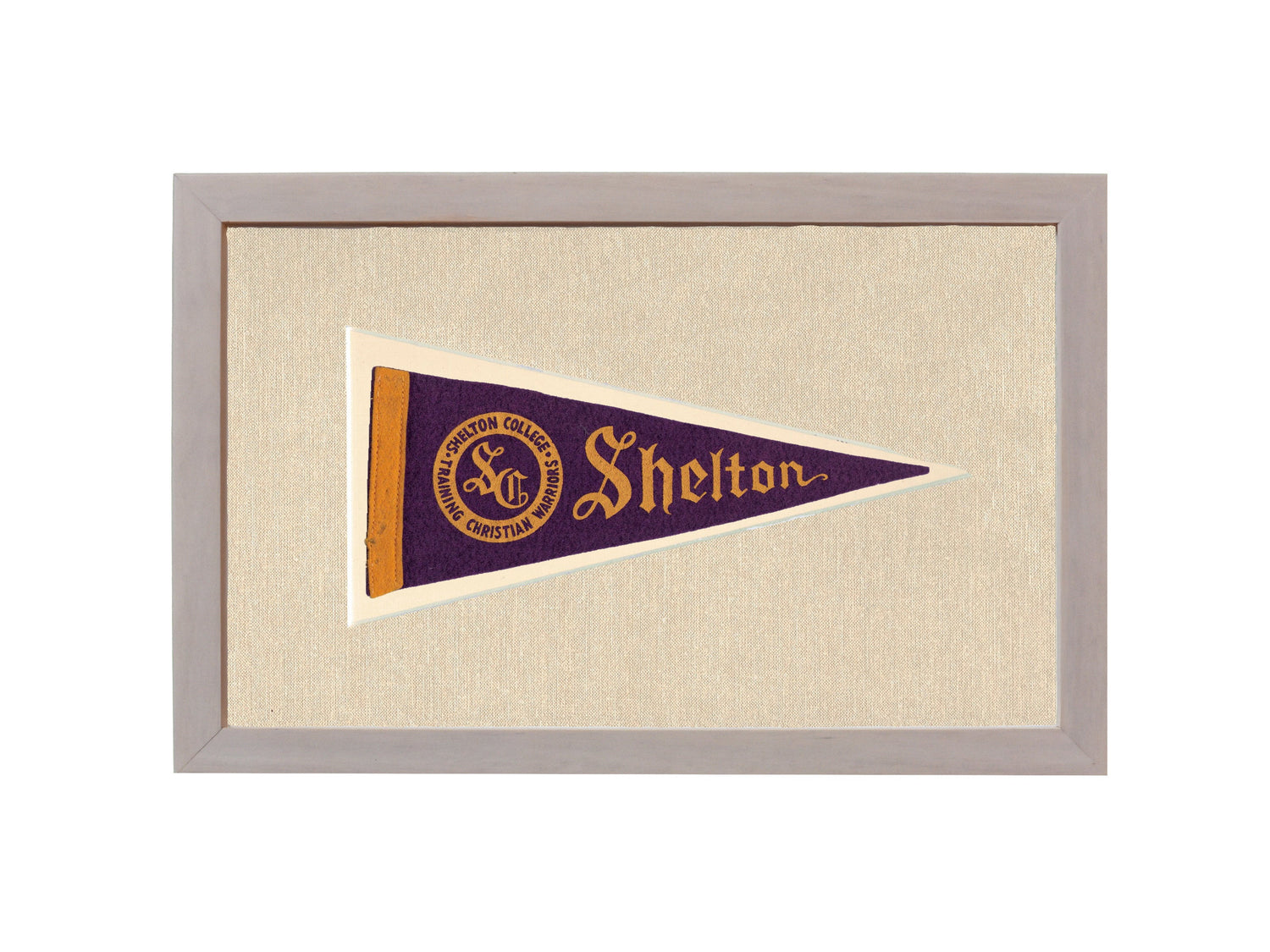 Vintage Shelton College Pennant