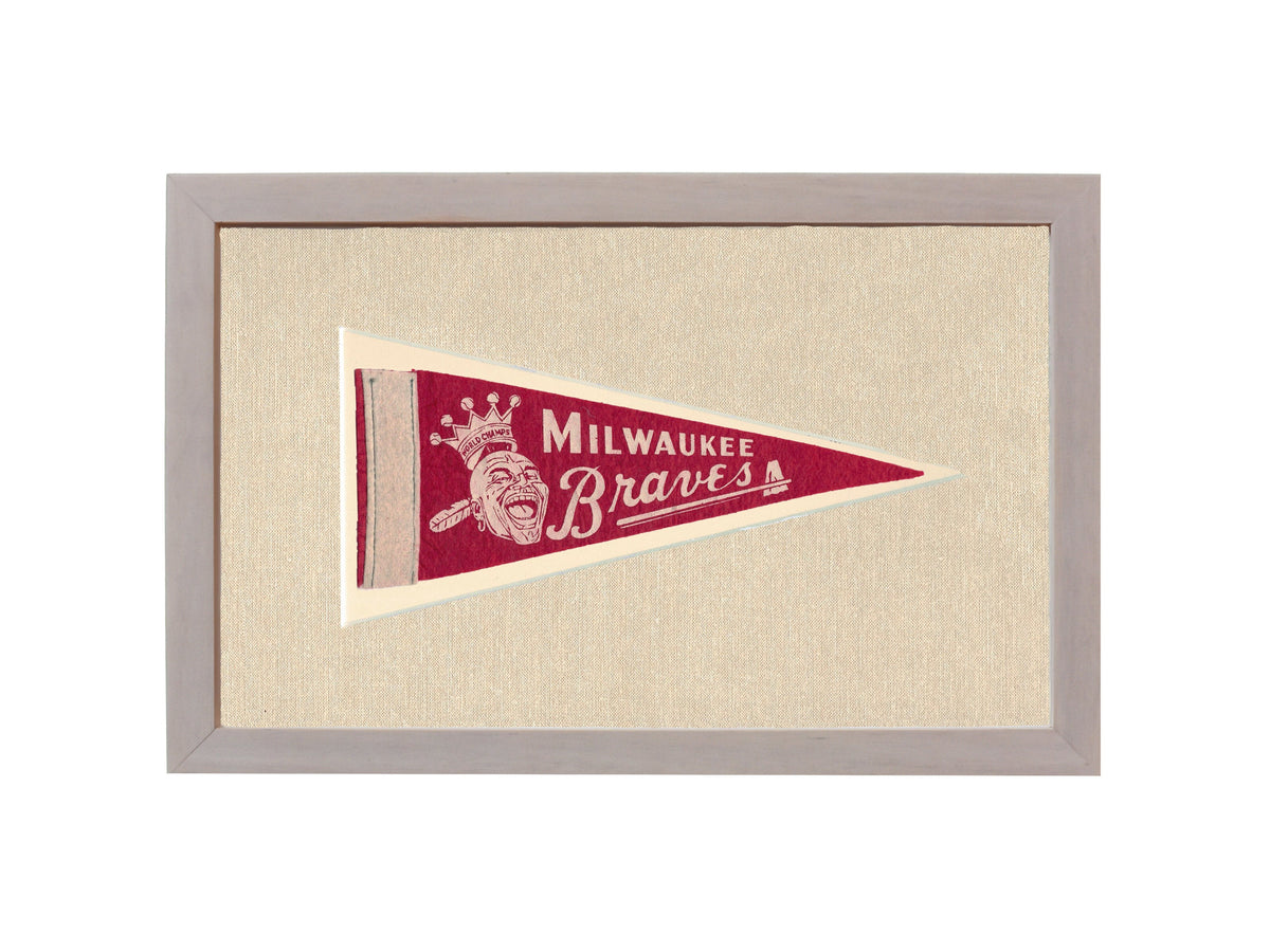 Vintage Milwaukee Braves Pennant