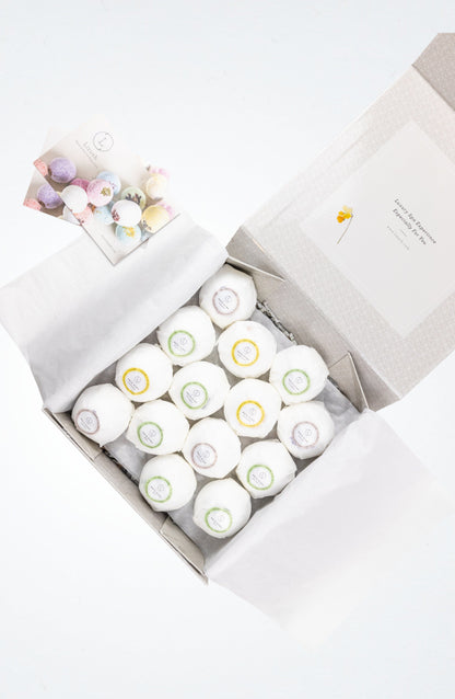 Bath Bombs Gift Box, Set of 14 Big 100% Natural Relaxing Bath Bombs