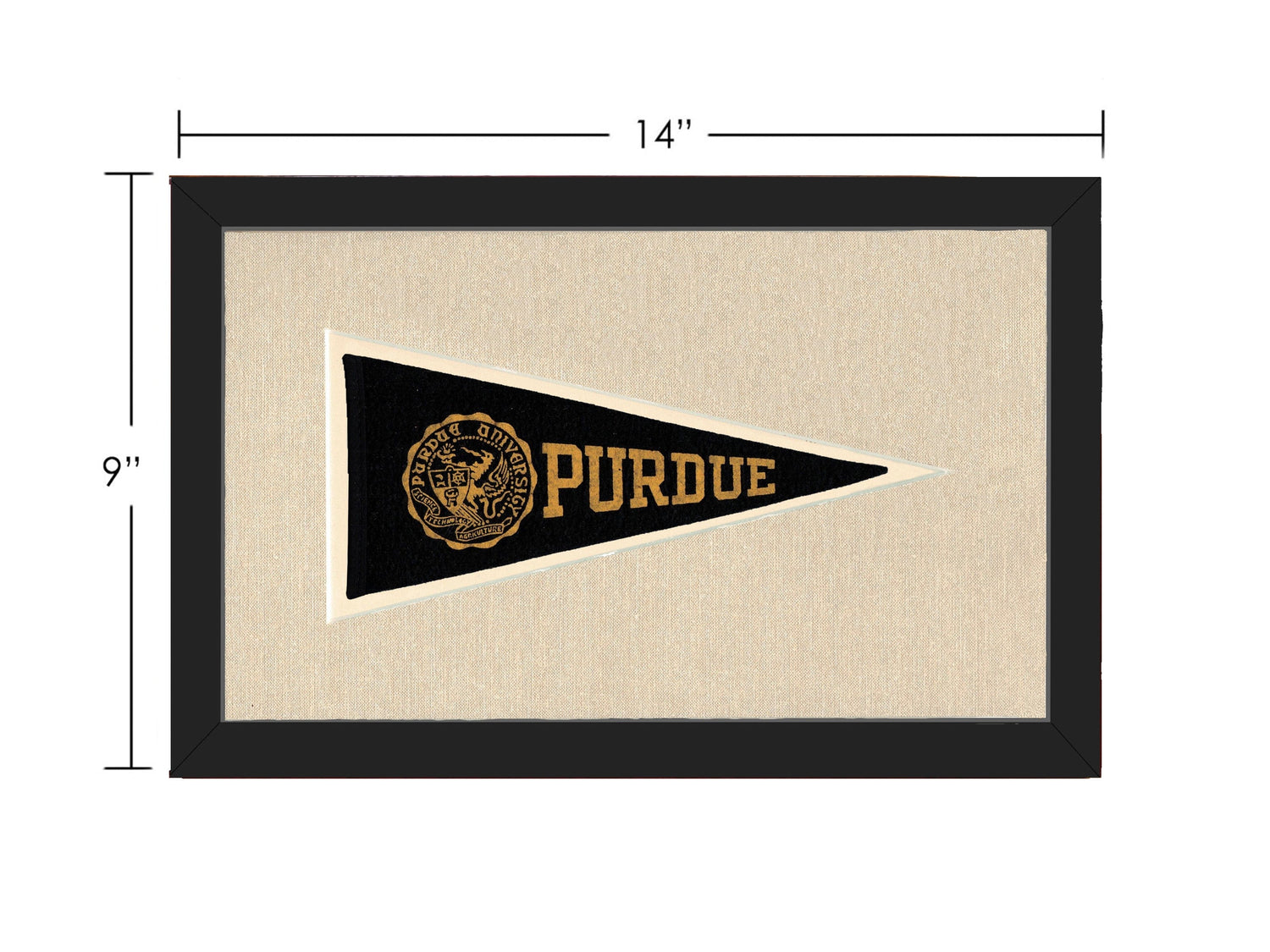 Americana Memories Vintage Pennants and Memorabilia Vintage Purdue Pennant
