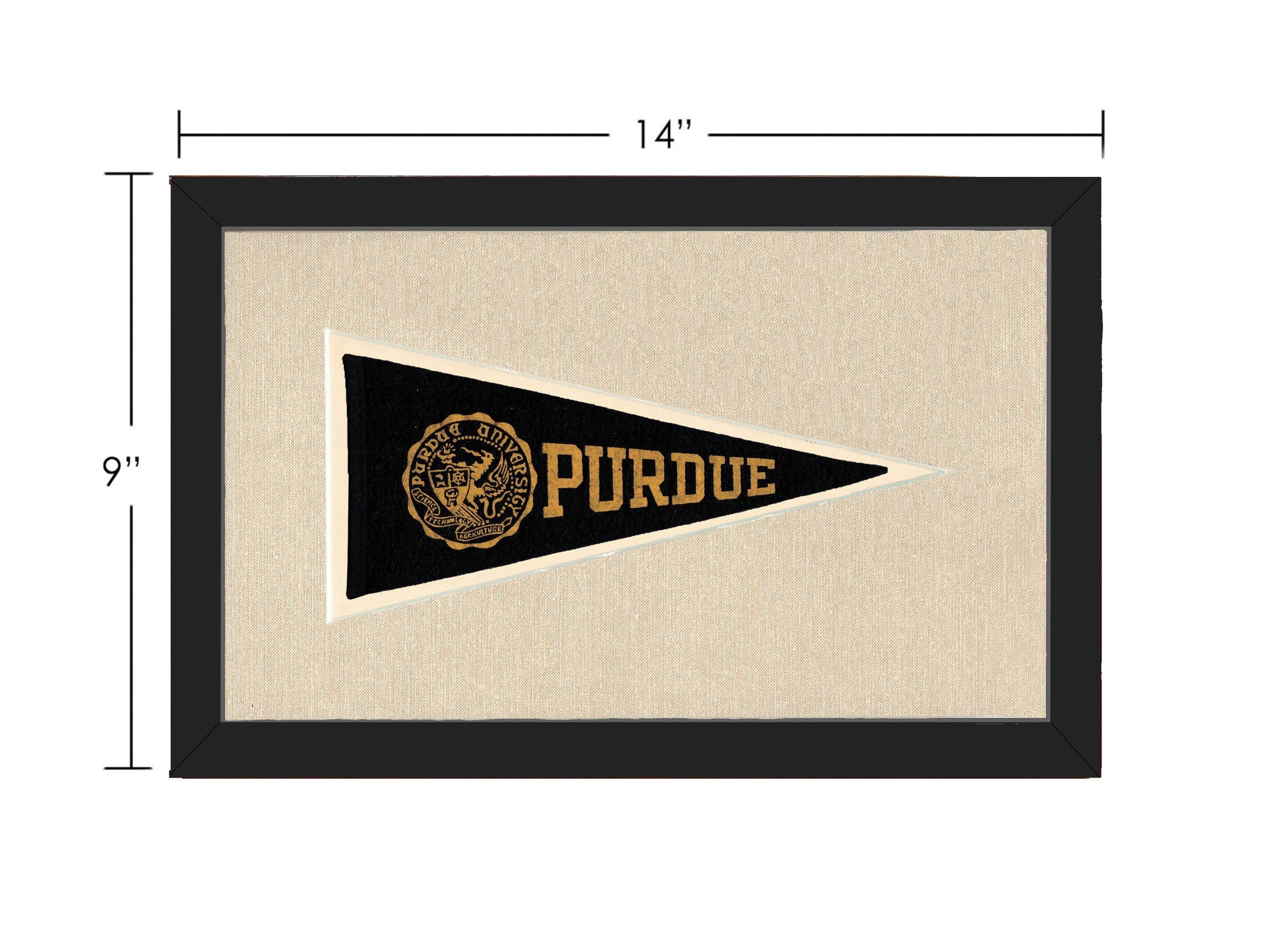 Americana Memories Vintage Pennants and Memorabilia Vintage Purdue Pennant