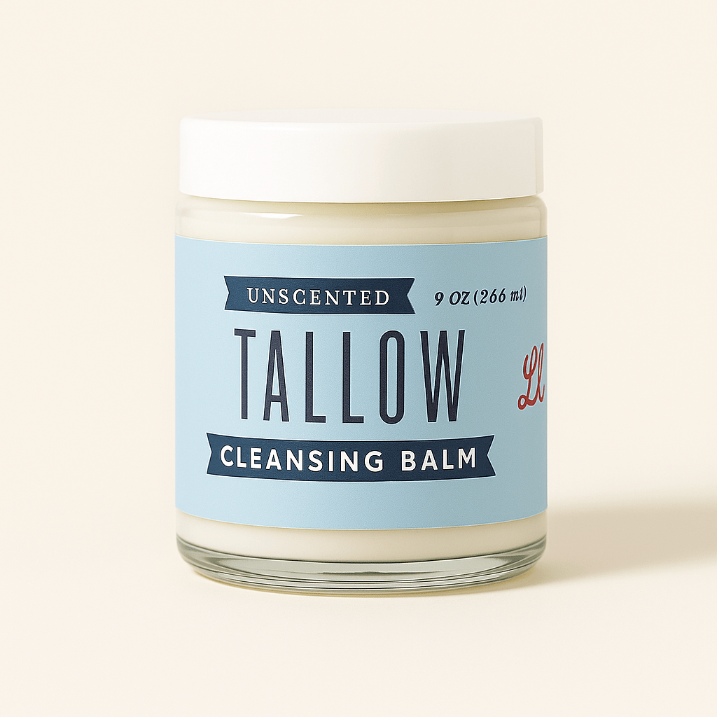 Lady May Tallow Body Cream/Lotion 9oz Unscented Tallow Cleansing Balm