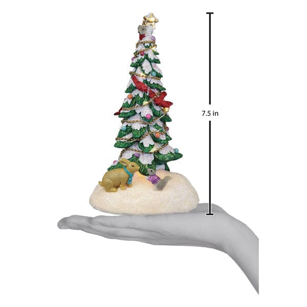 Old World Christmas 7.5 X 4.25 X 3.5 / 15502 Critter Tree Lighted Figurine