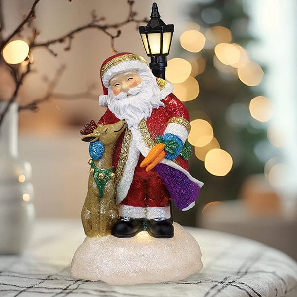 Old World Christmas 8 X 4 X 4.4 / 15504 Endeering Santa Lighted Figurine
