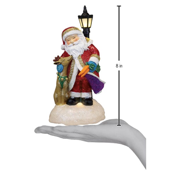 Old World Christmas 8 X 4 X 4.4 / 15504 Endeering Santa Lighted Figurine
