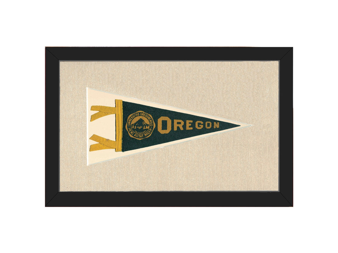 Americana Memories Vintage Pennants and Memorabilia Vintage University of Oregon Pennant