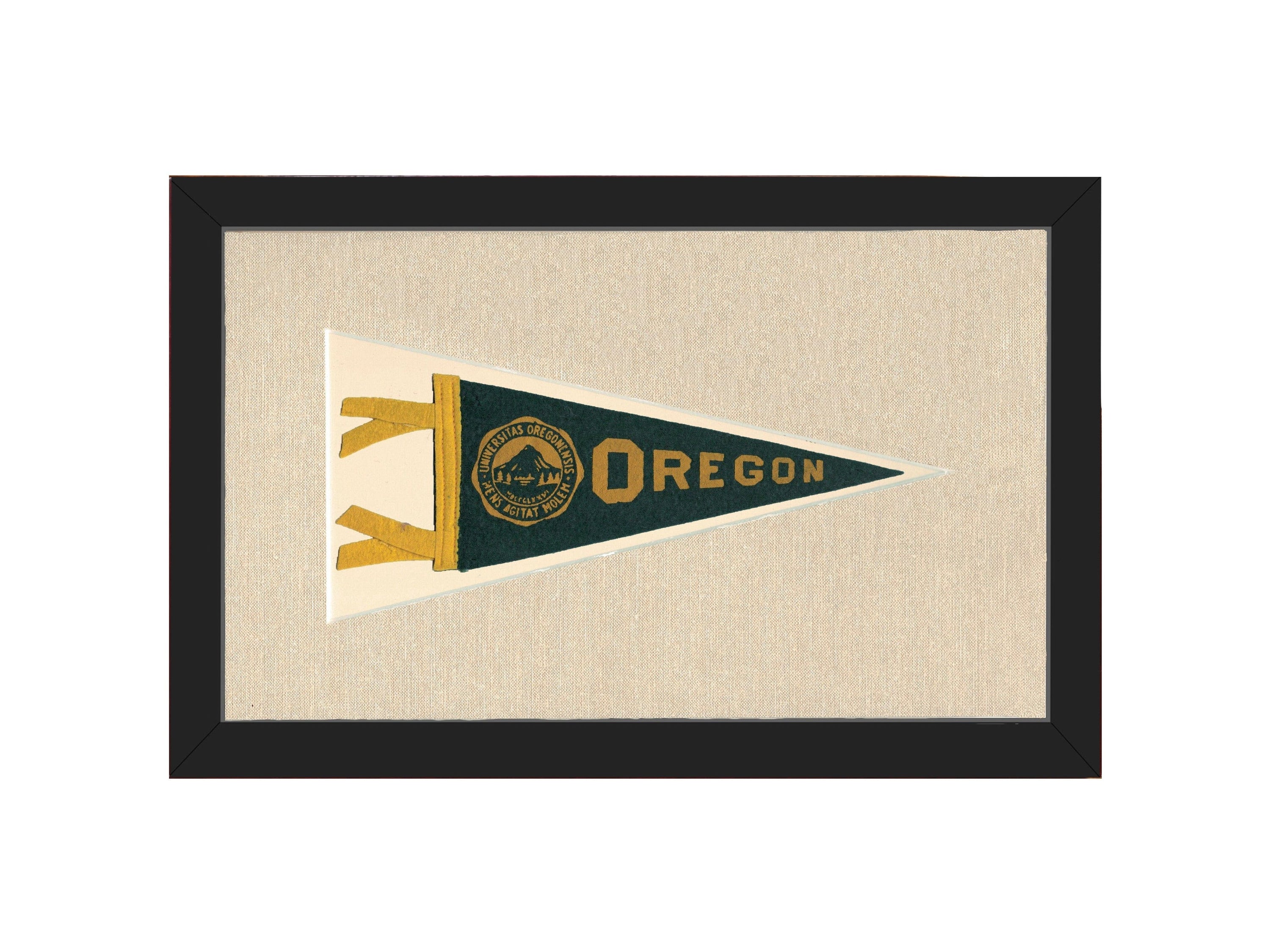 Americana Memories Vintage Pennants and Memorabilia Vintage University of Oregon Pennant