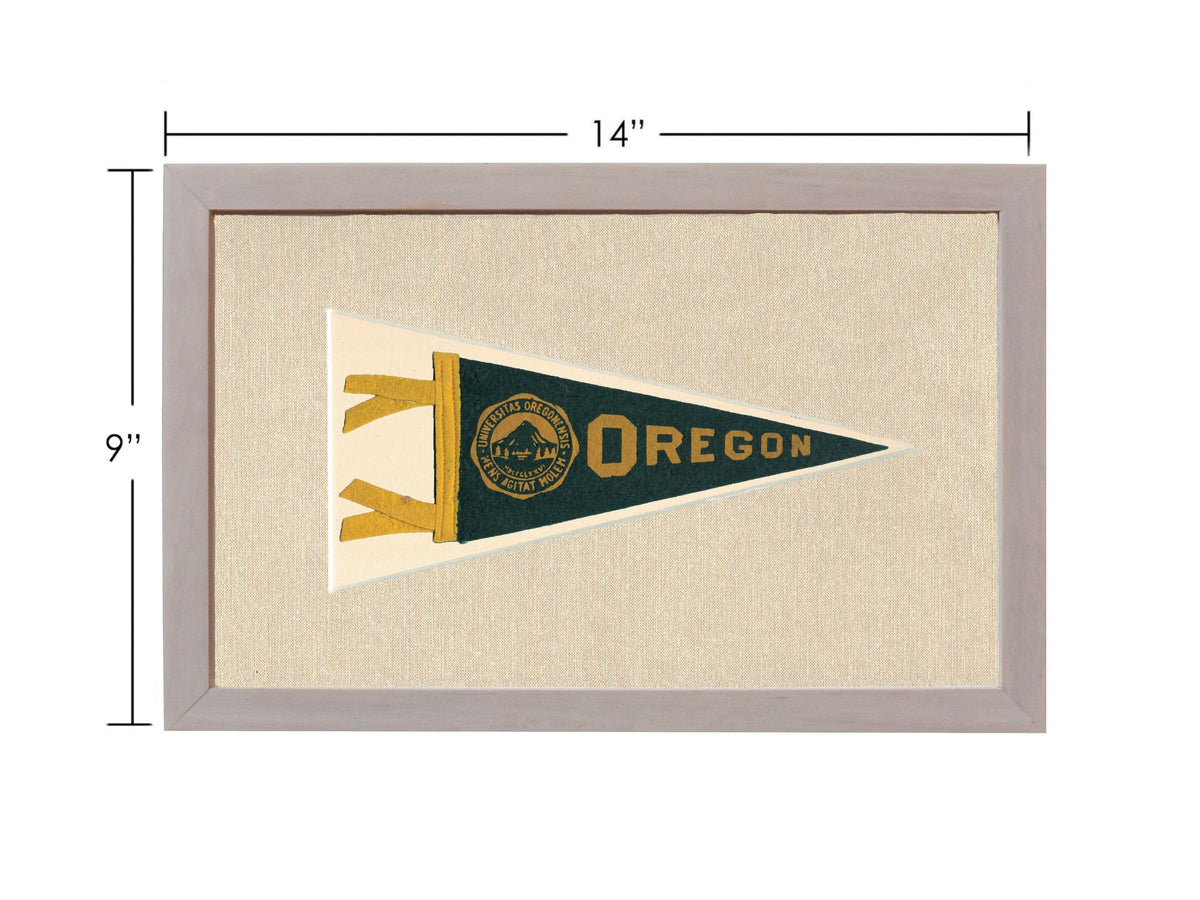 Americana Memories Vintage Pennants and Memorabilia Vintage University of Oregon Pennant