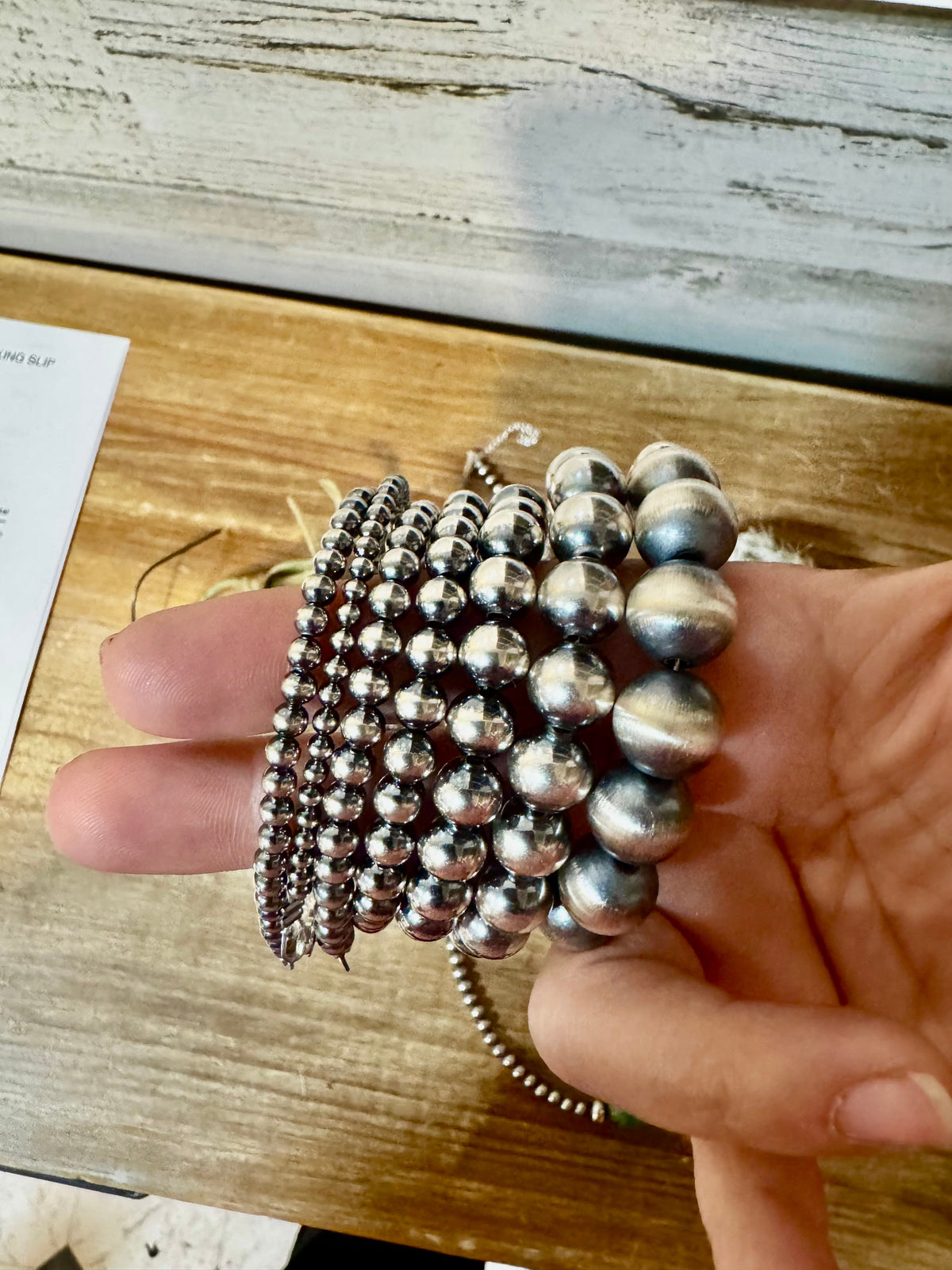 Sterling Silver Pearl Bracelet