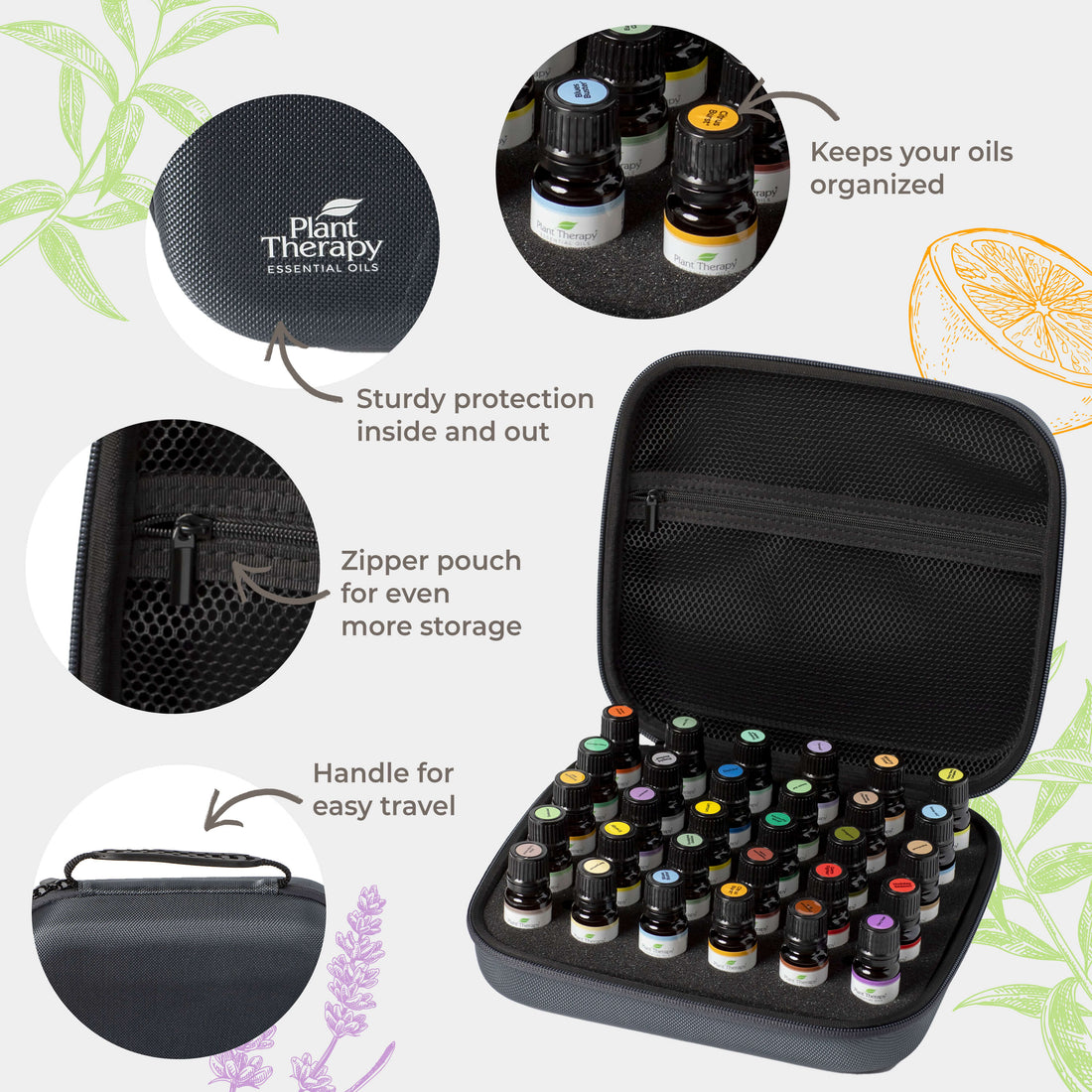 15 &amp; 15 Essential Oil Set with Carrying Case - My American Goods