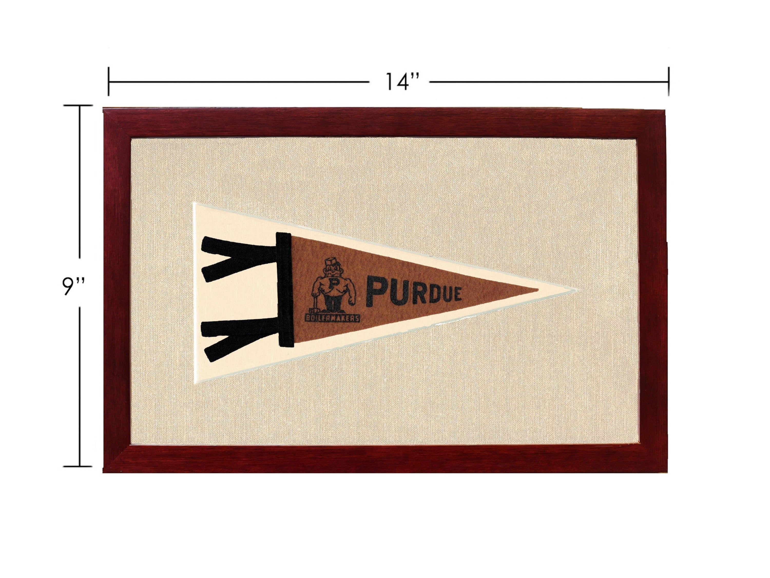 Americana Memories Vintage Pennants and Memorabilia Vintage Purdue Pennant