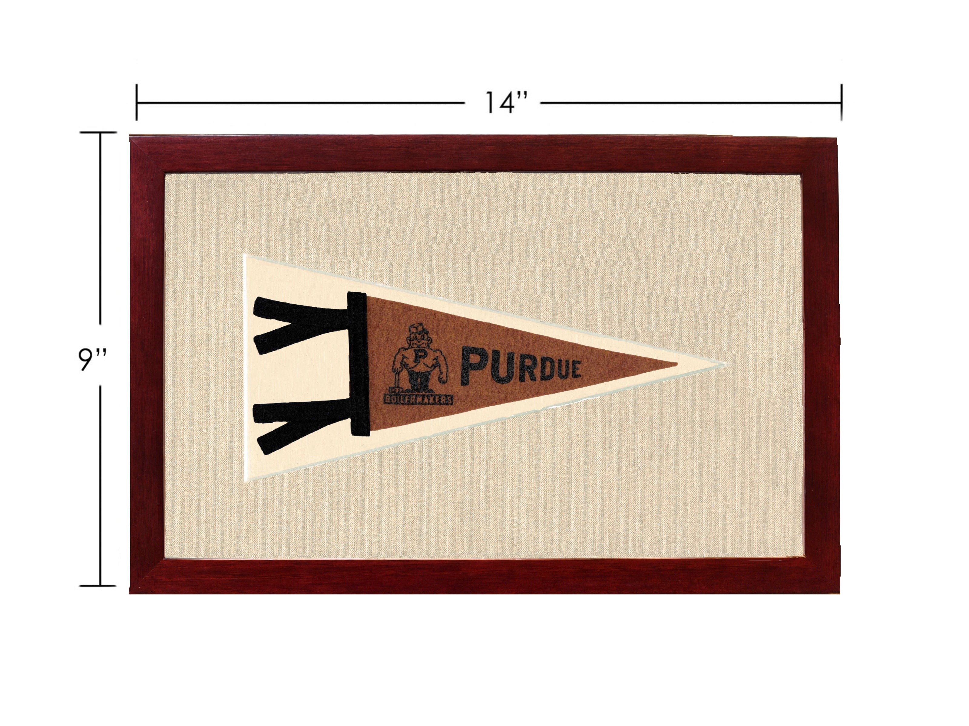 Americana Memories Vintage Pennants and Memorabilia Vintage Purdue Pennant