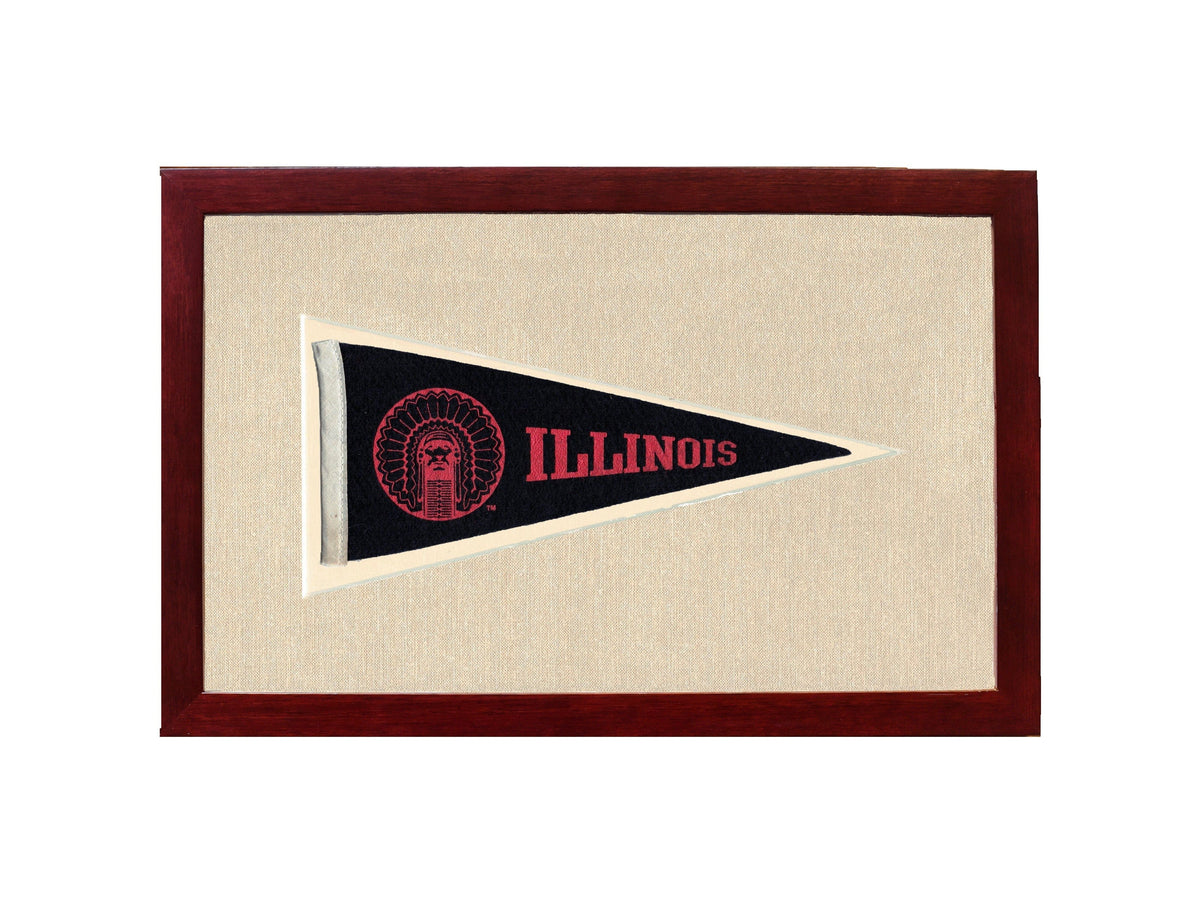 Americana Memories Vintage Pennants and Memorabilia Vintage Illinois Pennant