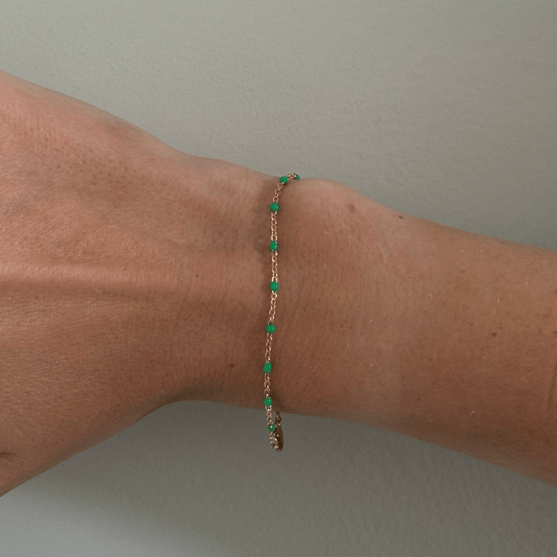 Cuffed by Nano LLC Green Daisy Bracelet