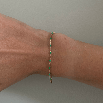Cuffed by Nano LLC Green Daisy Bracelet
